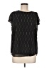 CeCe Black Short Sleeve Blouse Size M - photo 1