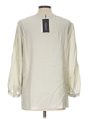 Lafayette 148 New York 3/4 Sleeve Silk Top (view 2)
