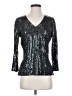 St. John Silver 3/4 Sleeve Top Size S - photo 1
