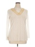 Style&Co 100% Polyester Ivory Long Sleeve Blouse Size XL - photo 1