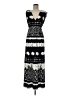 Boston Proper Print Black Casual Dress Size M - photo 1