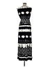 Boston Proper Print Black Casual Dress Size M - photo 2
