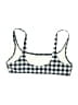 J. by J.Crew Checkered-gingham Blue Swimsuit Top Size L - photo 2