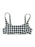 J. by J.Crew Checkered-gingham Blue Swimsuit Top Size L - photo 1