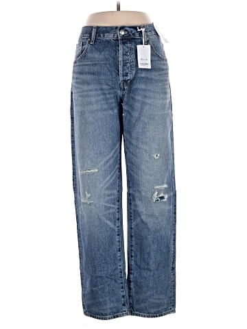 Madewell Madewell x Kaihara Denim Dean Easy Straight Jean in Greenburg Wash (view 1)
