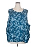 Torrid Blue Sleeveless Blouse Size 5X Plus (5) - photo 1