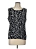 JM Collection Black Sleeveless T-Shirt Size L - photo 1