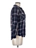 Soft Joie 100% Rayon Plaid Blue Long Sleeve Blouse Size M - photo 4