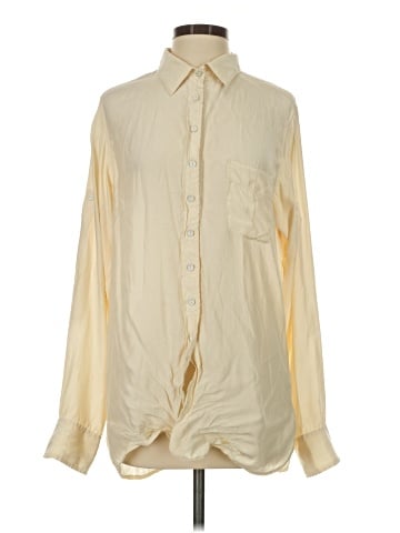 Rag & Bone Long Sleeve Silk Top (view 1)