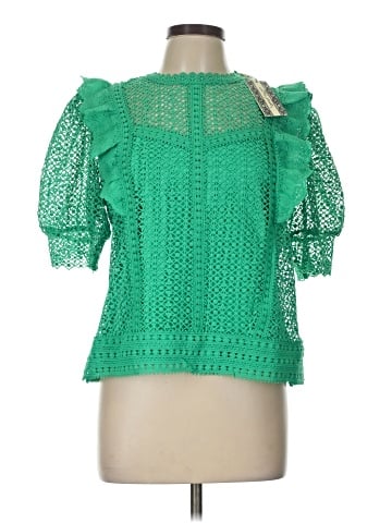 Ultra Pink Short Sleeve Blouse (view 1)