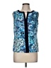 Tahari Blue Sleeveless Blouse Size M - photo 1