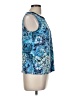 Tahari Blue Sleeveless Blouse Size M - photo 4