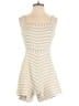 Paper Crown Stripes Ivory Tan Romper Size S - photo 1