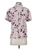 Eddie Bauer Floral Purple Short Sleeve Blouse Size XS - photo 2