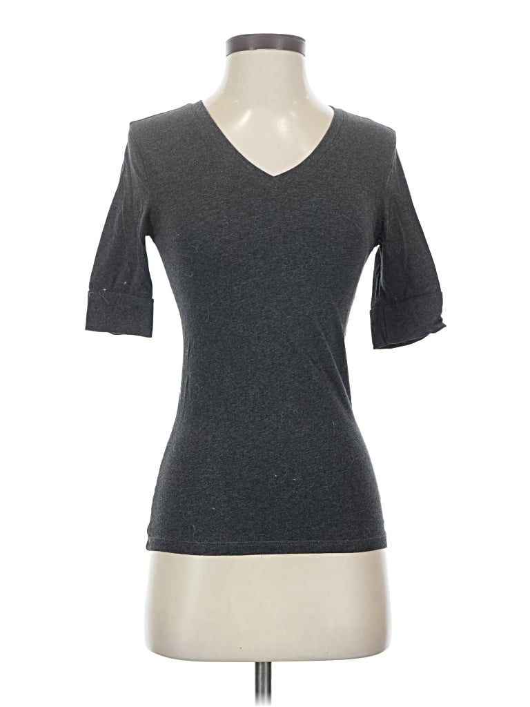 Pre-owned Active Basic 3/4 Sleeve T-shirt In Gray