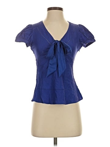 Fei Short Sleeve Silk Top (view 1)