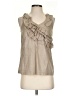 J.Crew 100% Cotton Tan Sleeveless Blouse Size 2 - photo 1