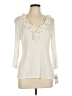 AB Studio Ivory 3/4 Sleeve T-Shirt Size L - photo 1