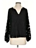 Blue Rain 100% Polyester Black 3/4 Sleeve Blouse Size S - photo 1