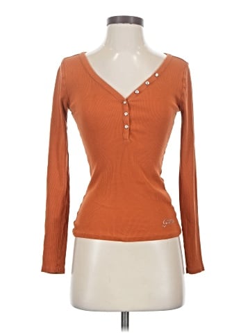 Guess Long Sleeve Henley (view 1)
