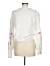 Fate Floral White Pullover Sweater Size M - photo 2