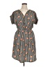 Speed Control 100% Polyester Print Orange Casual Dress Size 1X - photo 1