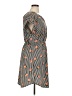 Speed Control 100% Polyester Print Orange Casual Dress Size 1X - photo 4