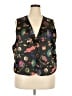 Diane von Furstenberg 100% Polyester Black Tuxedo Vest Size 2X - photo 1