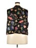 Diane von Furstenberg 100% Polyester Black Tuxedo Vest Size 2X - photo 2