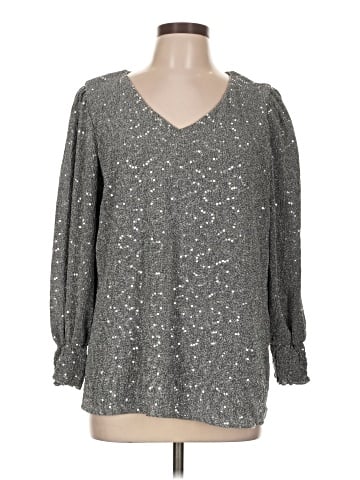 NY Collection Long Sleeve Blouse (view 1)