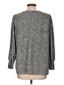 NY Collection Gray Long Sleeve Blouse Size L - photo 2