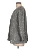 NY Collection Gray Long Sleeve Blouse Size L - photo 5
