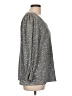 NY Collection Gray Long Sleeve Blouse Size L - photo 4