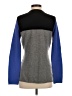 Garnet Hill 100% Cashmere Color Block Gray Cashmere Pullover Sweater Size S - photo 2
