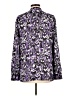 MICHAEL Michael Kors 100% Polyester Paisley Purple Long Sleeve Blouse Size L - photo 2