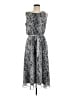 MSK Paisley Gray Casual Dress Size 8 - photo 1