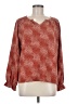 Jessica Simpson Red Long Sleeve Blouse Size M - photo 1