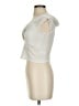 Express 100% Polyester Silver Sleeveless Top Size XS - photo 5