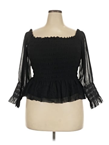 Torrid 3/4 Sleeve Blouse (view 1)