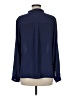 Rose + Olive 100% Polyester Blue Long Sleeve Blouse Size M - photo 2