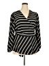 Ann Taylor LOFT 100% Polyester Black Long Sleeve Blouse Size 20 - photo 1