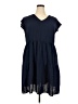 Unbranded 100% Polyester Solid Blue Casual Dress Size 2X - photo 1
