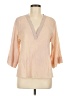 Vince. 100% Cotton Tan 3/4 Sleeve Blouse Size M - photo 1