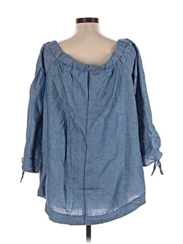 Free People 3/4 Sleeve Blouse (view 2)