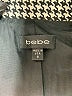 Bebe 100% Polyester Houndstooth Gray Blazer Size 8 - photo 6