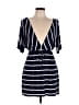 Elan Stripes Blue Casual Dress Size L - photo 1