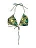 Op Print Green Yellow Swimsuit Top Size S (estimated) - photo 2