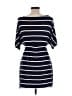 Elan Stripes Blue Casual Dress Size L - photo 2