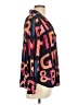 Soma Print Black Long Sleeve Blouse Size L - photo 4