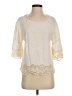 Democracy Ivory Short Sleeve Blouse Size XS - photo 1